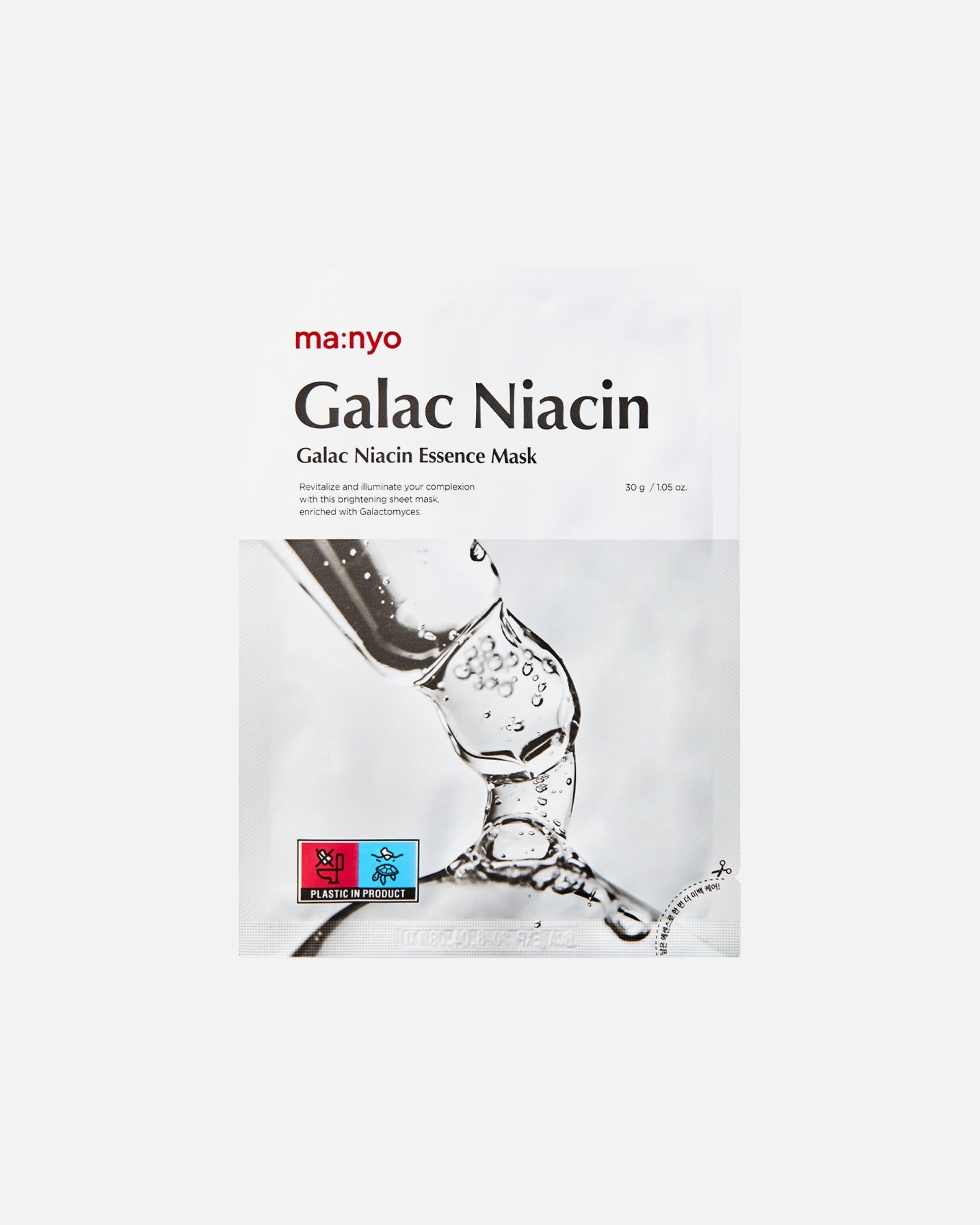 Lakštinė veido kaukė UnisexMA:NYOGalac Niacin Essence Mask1 vnt.