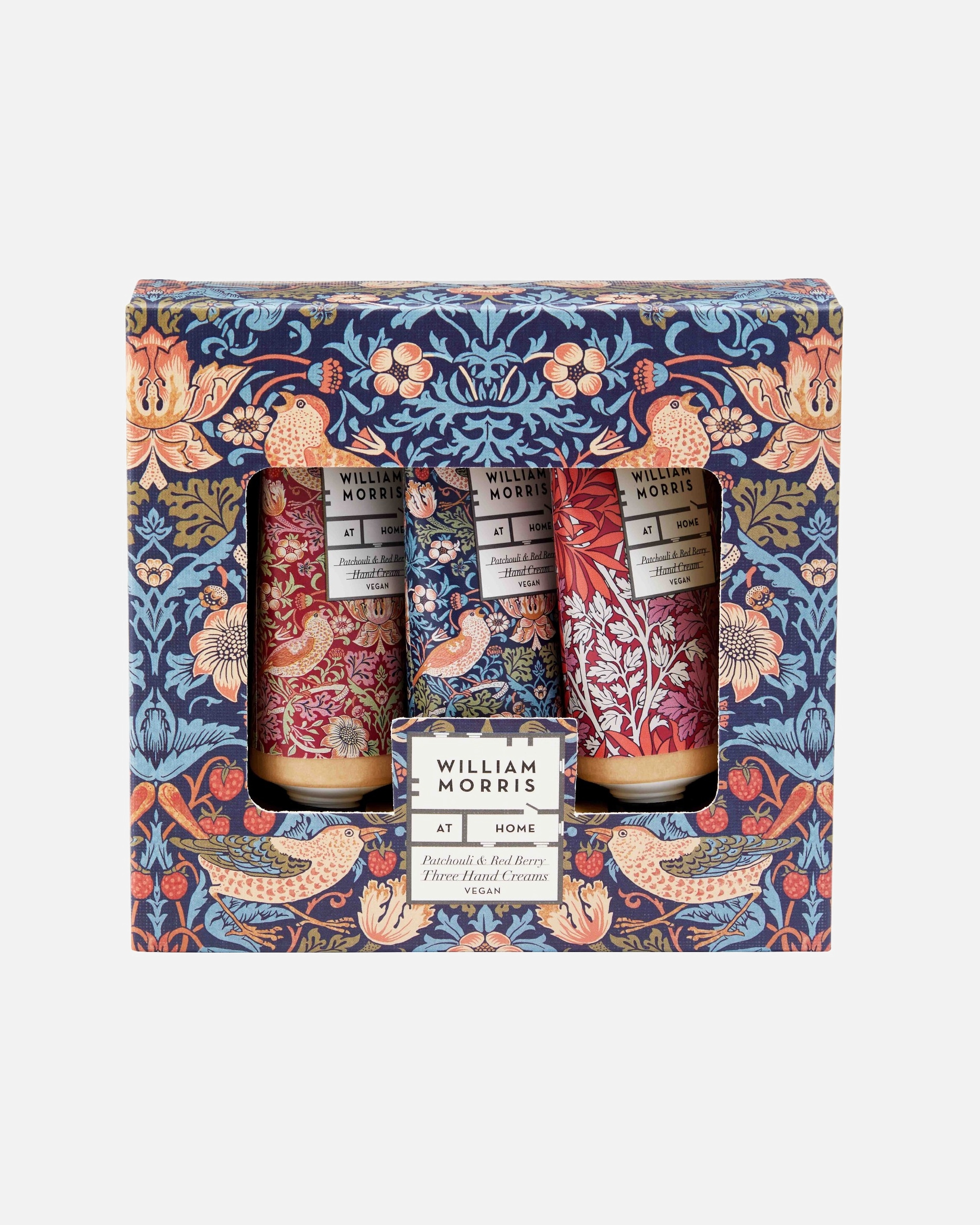 Rankų odos priežiūros rinkinys UnisexHEATHCOTE & IVORYWilliam Morris Strawberry Thief Hand Cream Trio1 vnt.