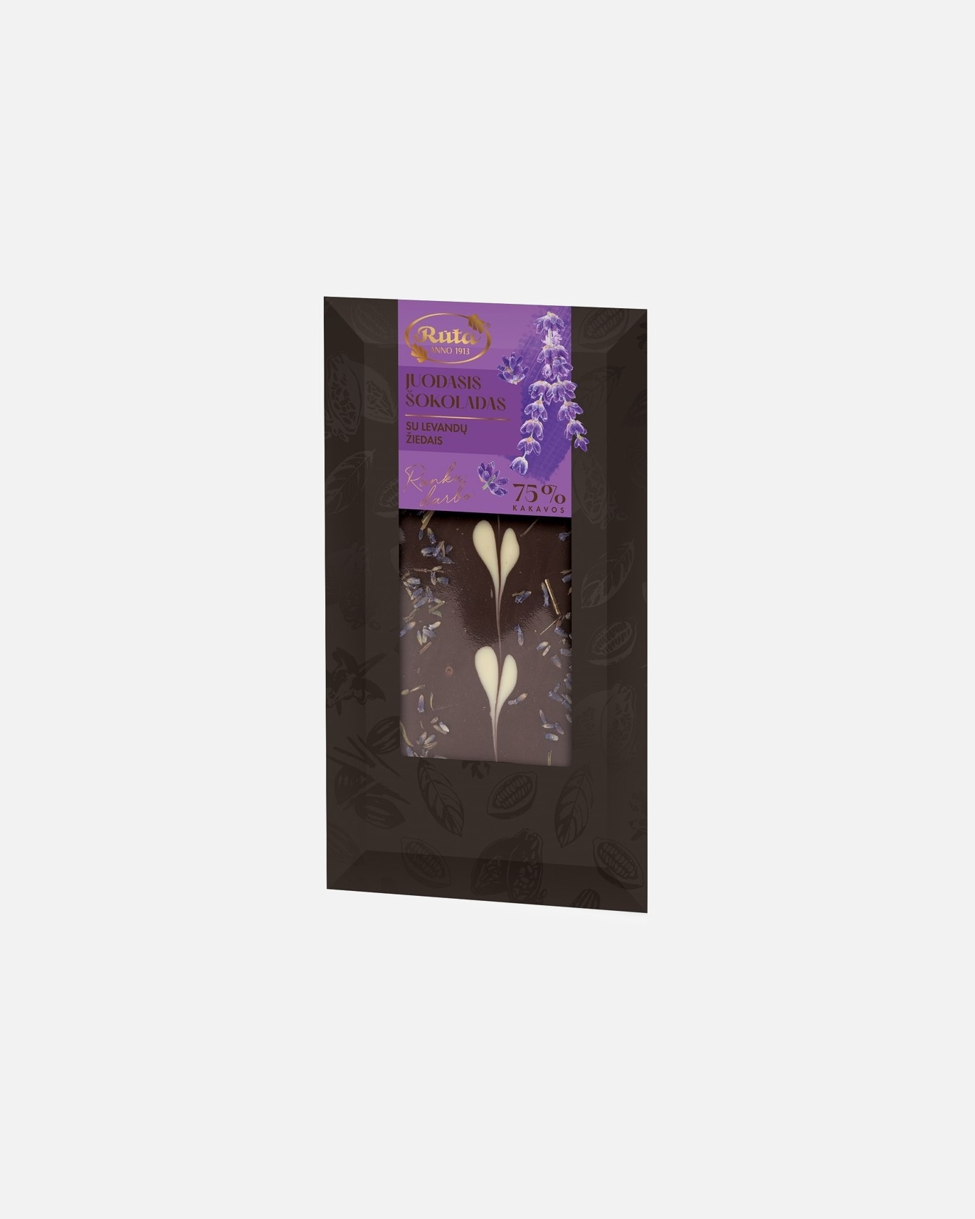 Saldainiai UnisexRütaDefault Brand LineDark Chocolate (75 %)With Lavender Flowers100g
