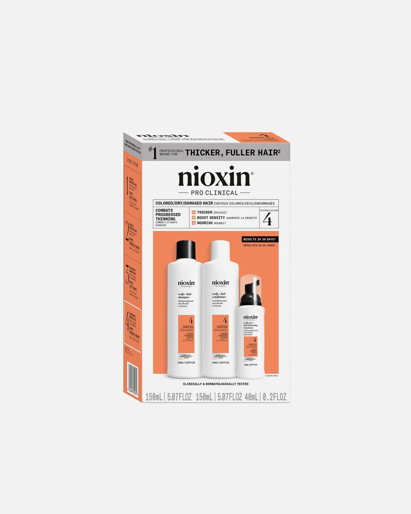 Plaukų priežiūros rinkinys UnisexNioxinSystem4 Kit1 vnt.