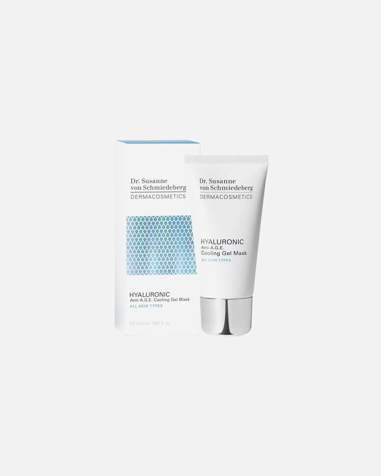 TIK INTERNETE! Perkant DR. SUSANNE VON SCHMIEDEBERG produktų už 159 € ir daugiau - DOVANA SUSANNE VON SCHMIEDEBERG HYALURONIC ANTI-A.G.E. COOLING GEL MASK drėkinamoji veido kaukė (50 ml).