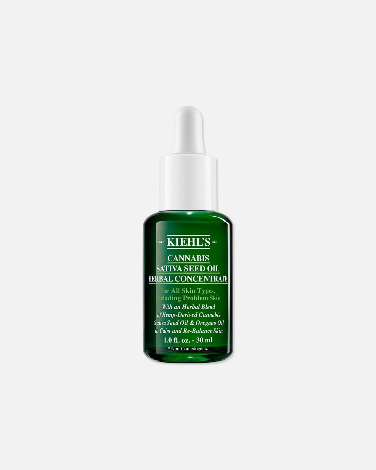 Drėkinamasis veido serumas, Veido serumas/koncentratas UnisexKiehl’sCannabis Sativa Seed Oil Herbal Concentrate30 ml