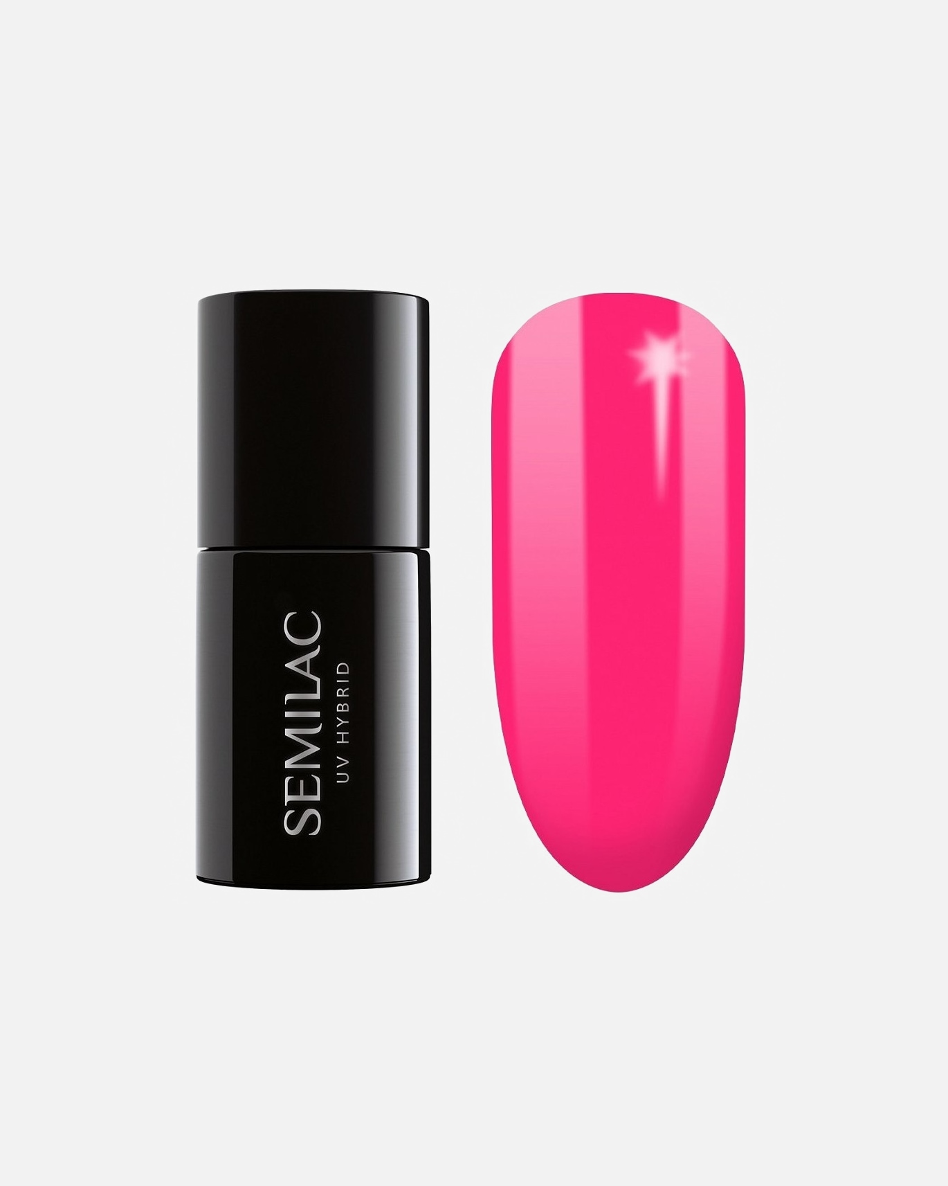 Nagų lakas UnisexSemilacUV Gel PolishNr. 517 SemiBeats by Margaret Neon Pink
