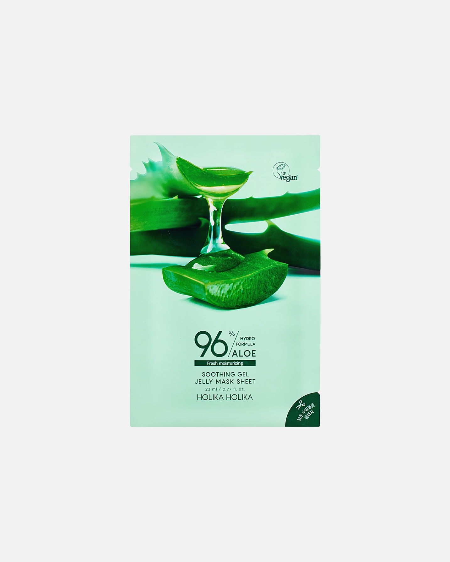 Lakštinė veido kaukė UnisexHolika HolikaAloe Hydro Formula 96% Soothing Gel Jelly Mask Sheet23 ml
