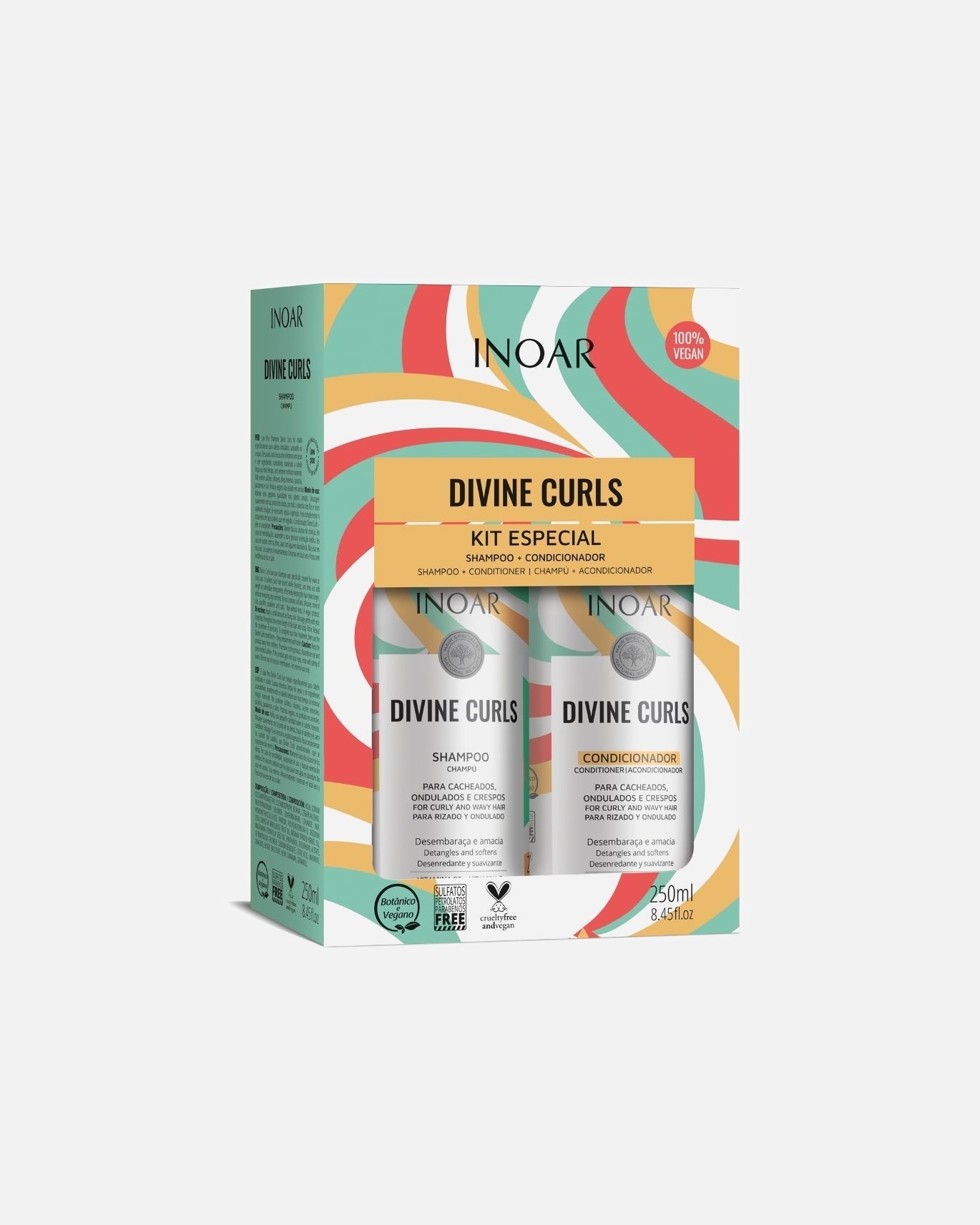 Plaukų priežiūros rinkinys UnisexINOARDefault Brand LineDivine Curls Duo Kit1 vnt.