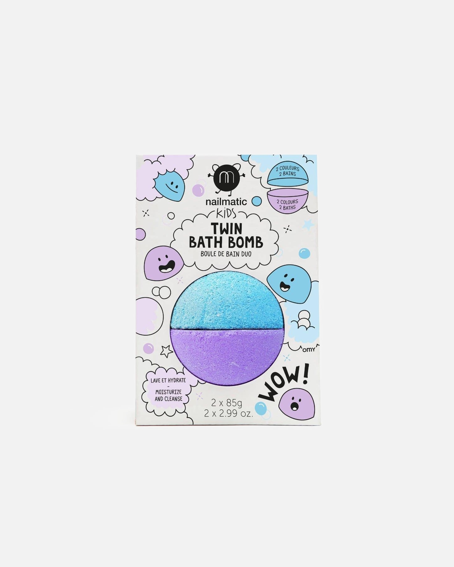Drėkinamoji priemonė voniai UnisexNailmaticSupernova Bath Bomb2 x 85 g