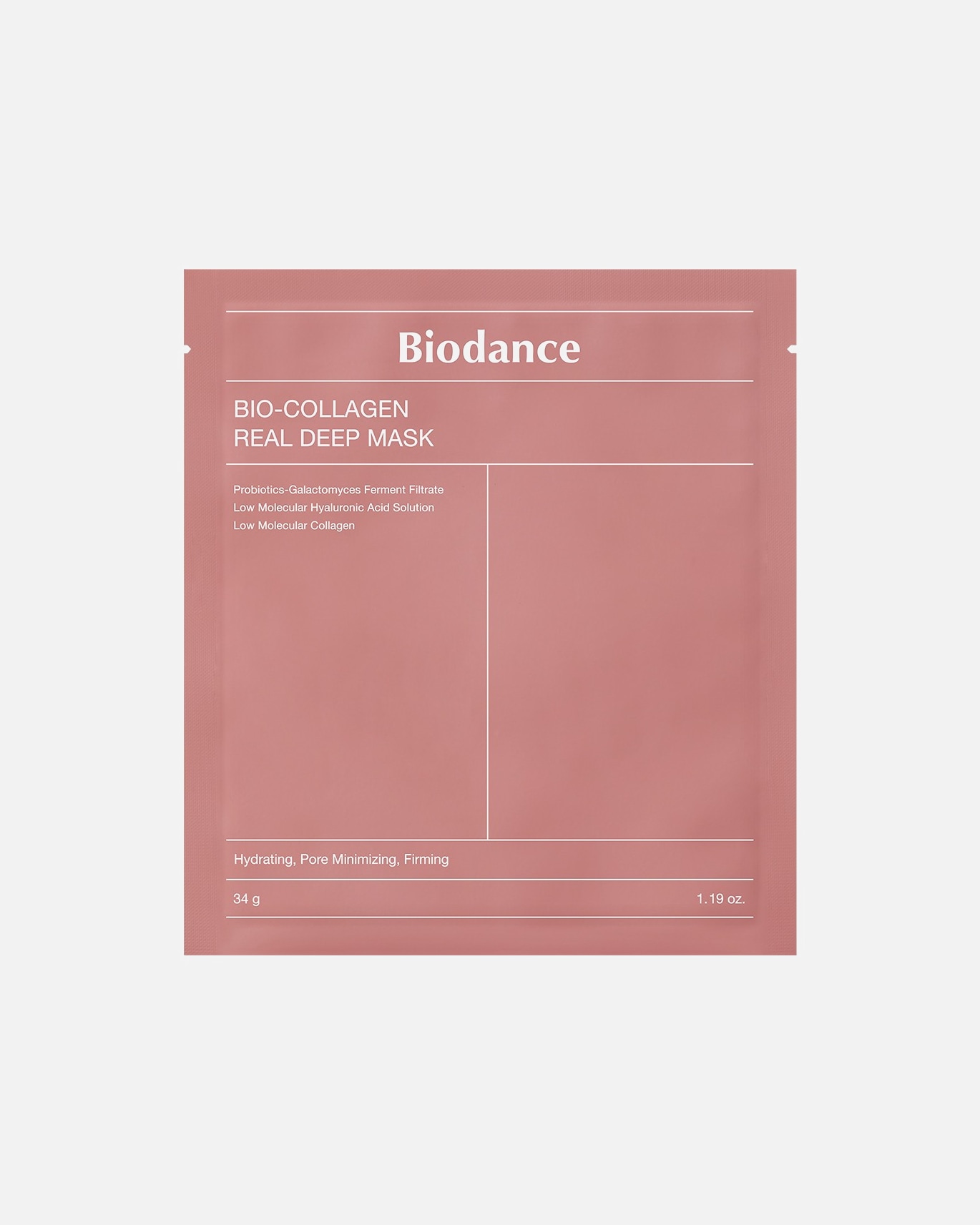 Lakštinė veido kaukė UnisexBio Collagen-Real Deep Mask34 g