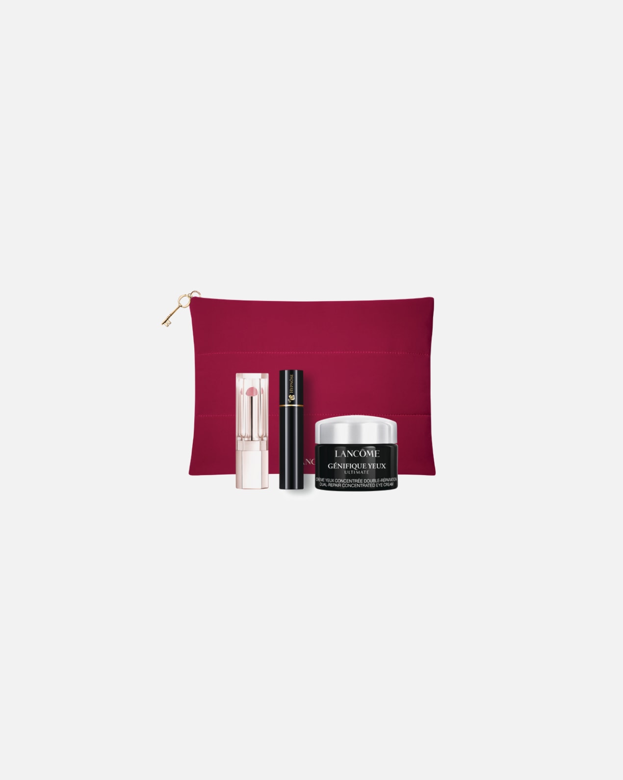 Perkant LANCÔME produktų už 129 € ir daugiau - DOVANA LANCÔME kosmetinė ir miniatiūrų rinkinys.